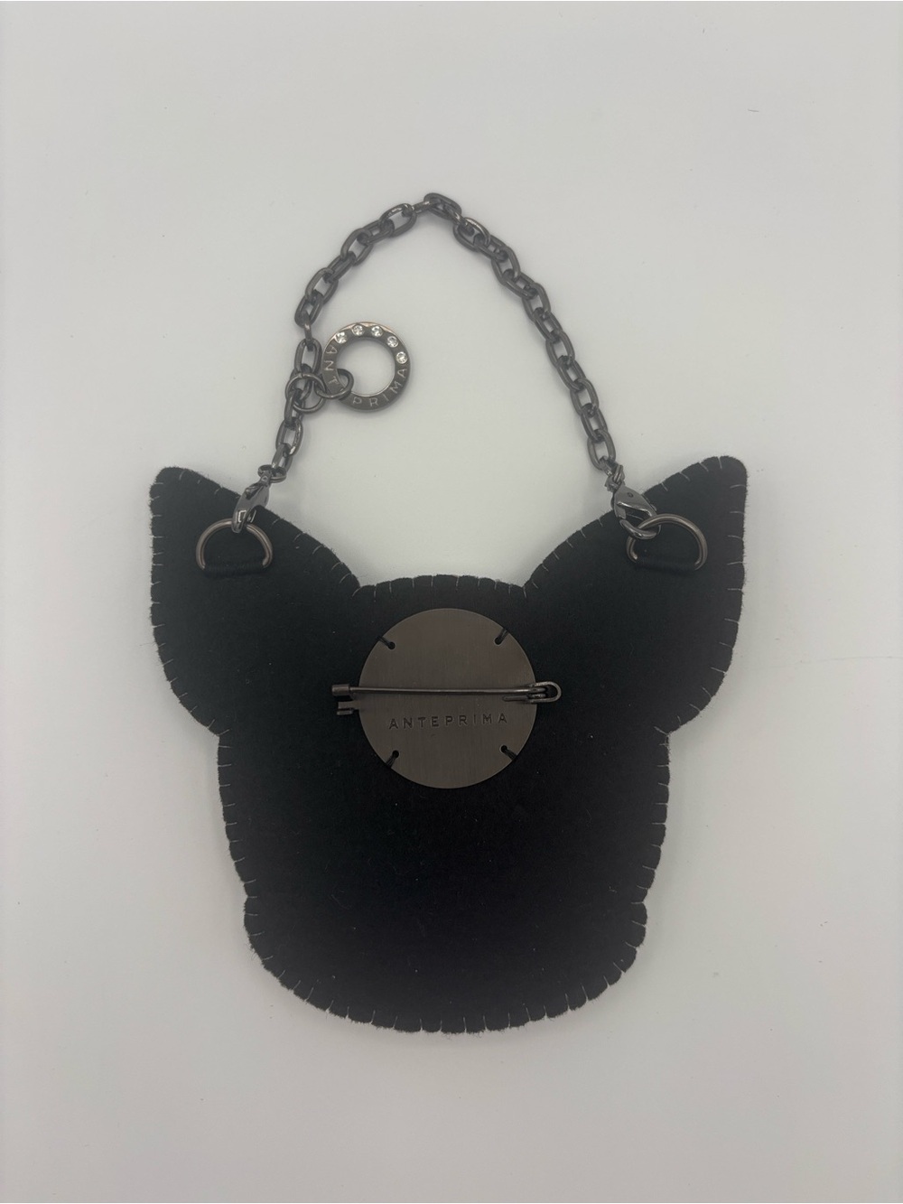 ANTEPRIMA Luminosa French Bulldog Bag Charm or Brooch Pin - EUC - Picture 4 of 10